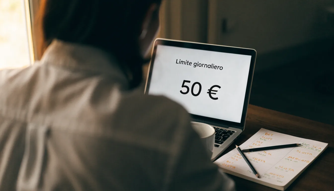 Un foglio di concessione in carta con un timbro rosso, appoggiato su una scrivania di legno accanto a una penna